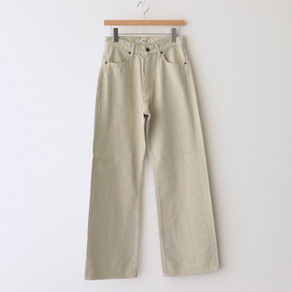 BOTANICAL DYED SELVEDGE DENIM PANTS #NATURAL GREEN [A22AP04BD