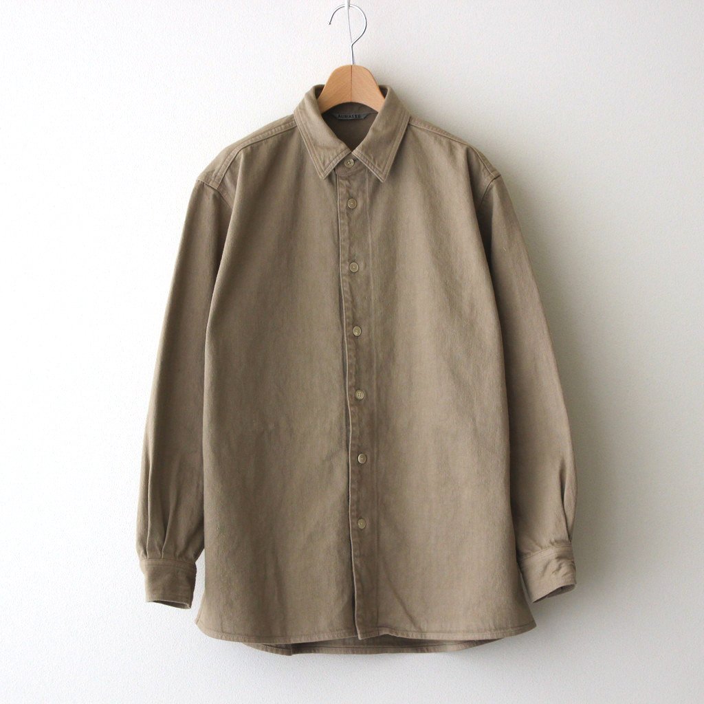 BOTANICAL DYED SELVEDGE DENIM SHIRTS BLOUSON #NATURAL BROWN ...