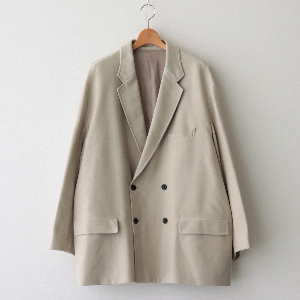 SUPIMA MOLESKIN DOUBLE JACKET #BEIGE [GM223-20159] – 着楽（チャクラ/ciacura）