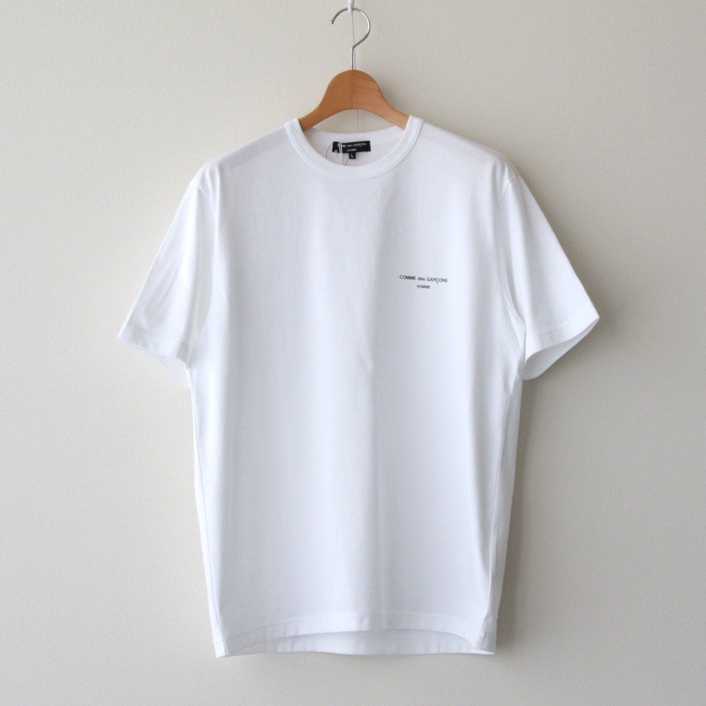 綿天竺 製品プリント S/S T-SHIRT #WHITE [HK-T009-051] – 着楽