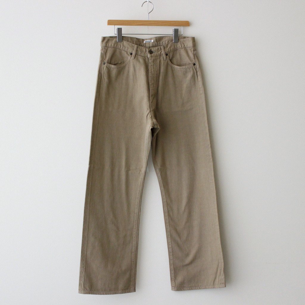 1回着用】BOTANICAL DYED SELVEDGE DENIM PANT | forstec.com