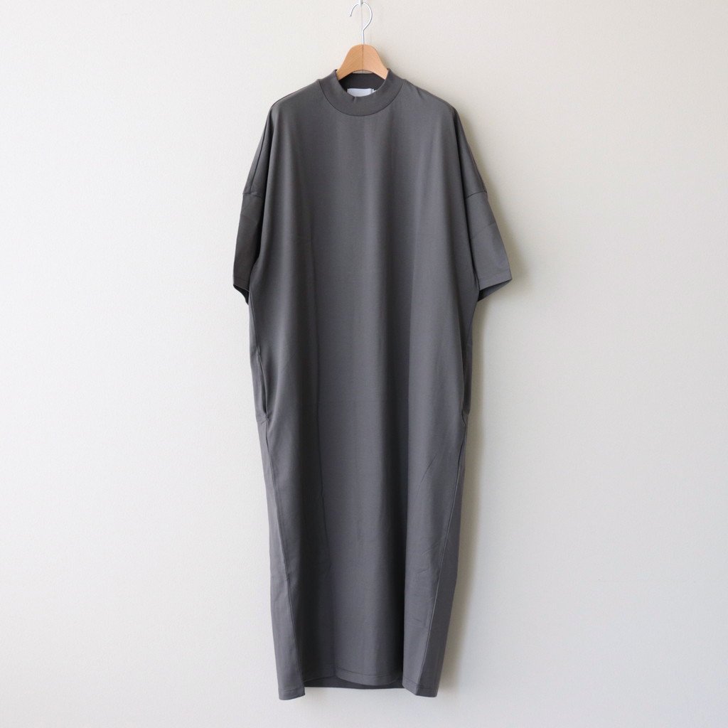 【EKCOOKIES】MOCK NECK LONG T-SHIRT DRESS