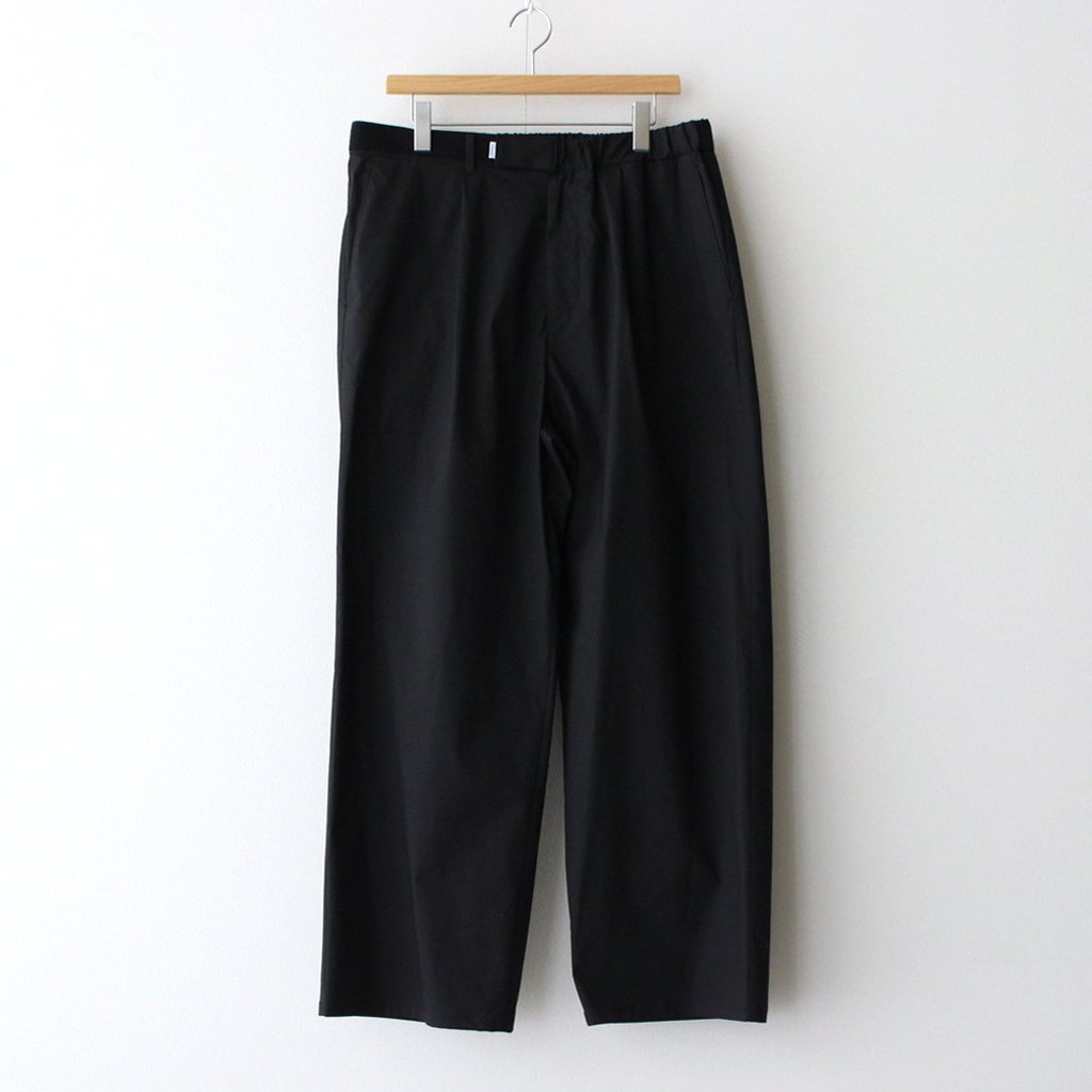 STRETCH TYPEWRITER WIDE CHEF PANTS #BLACK [GM231-40196B] – 着楽