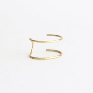 ROUND WIRE BANGLE _ DOUBLE #BRASS [1101A_D]