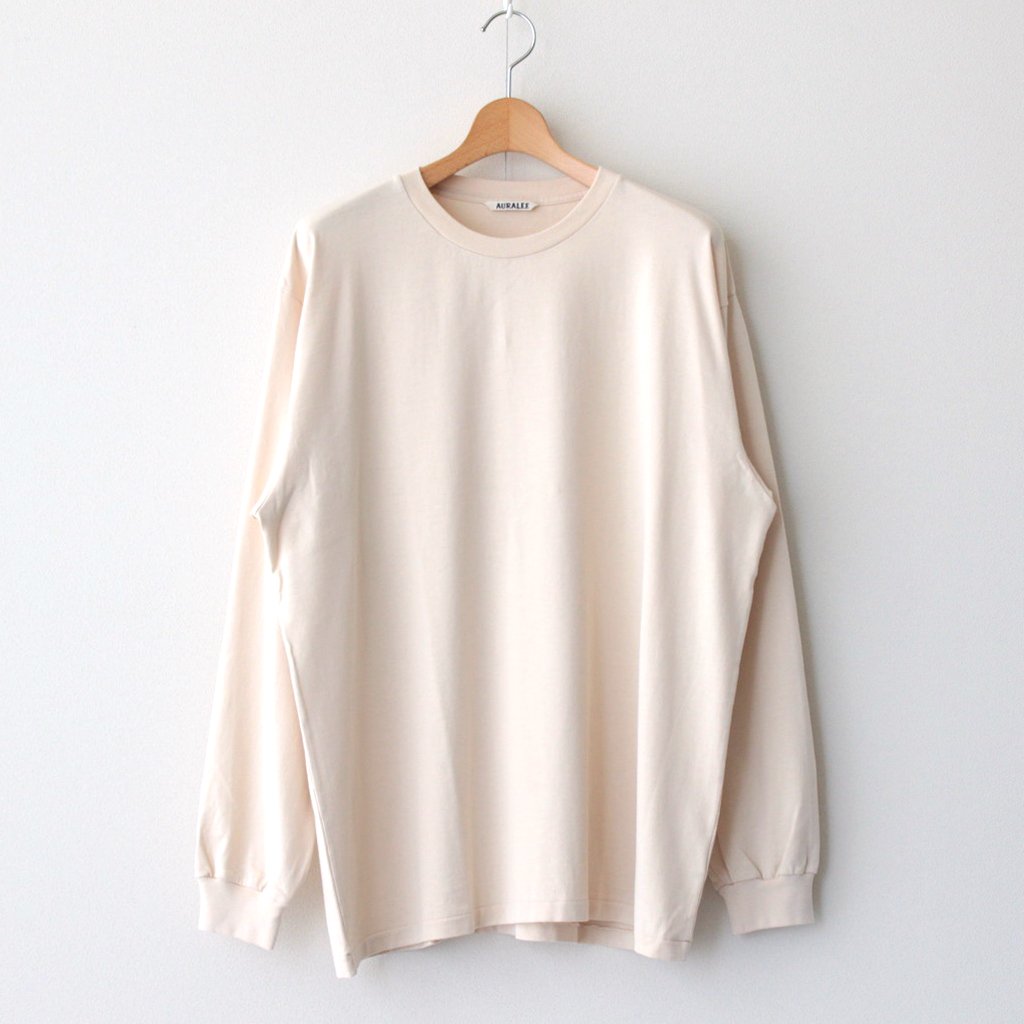 LUSTER PLAITING L/S TEE #PEACH BEIGE [A00SP01GT] – 着楽（チャクラ