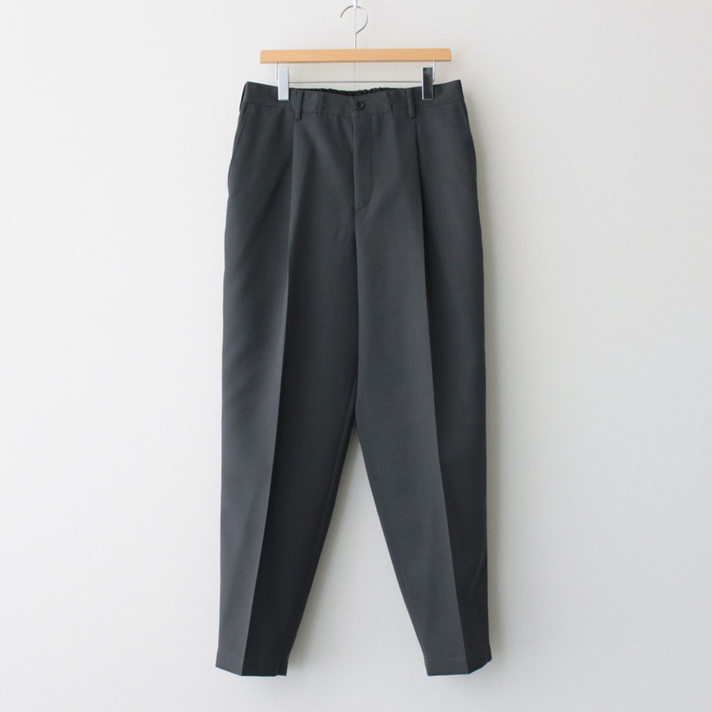 SCALE OFF WOOL TAPERED TROUSERS #C.GRAY [GM233-40170B] – 着楽 ...