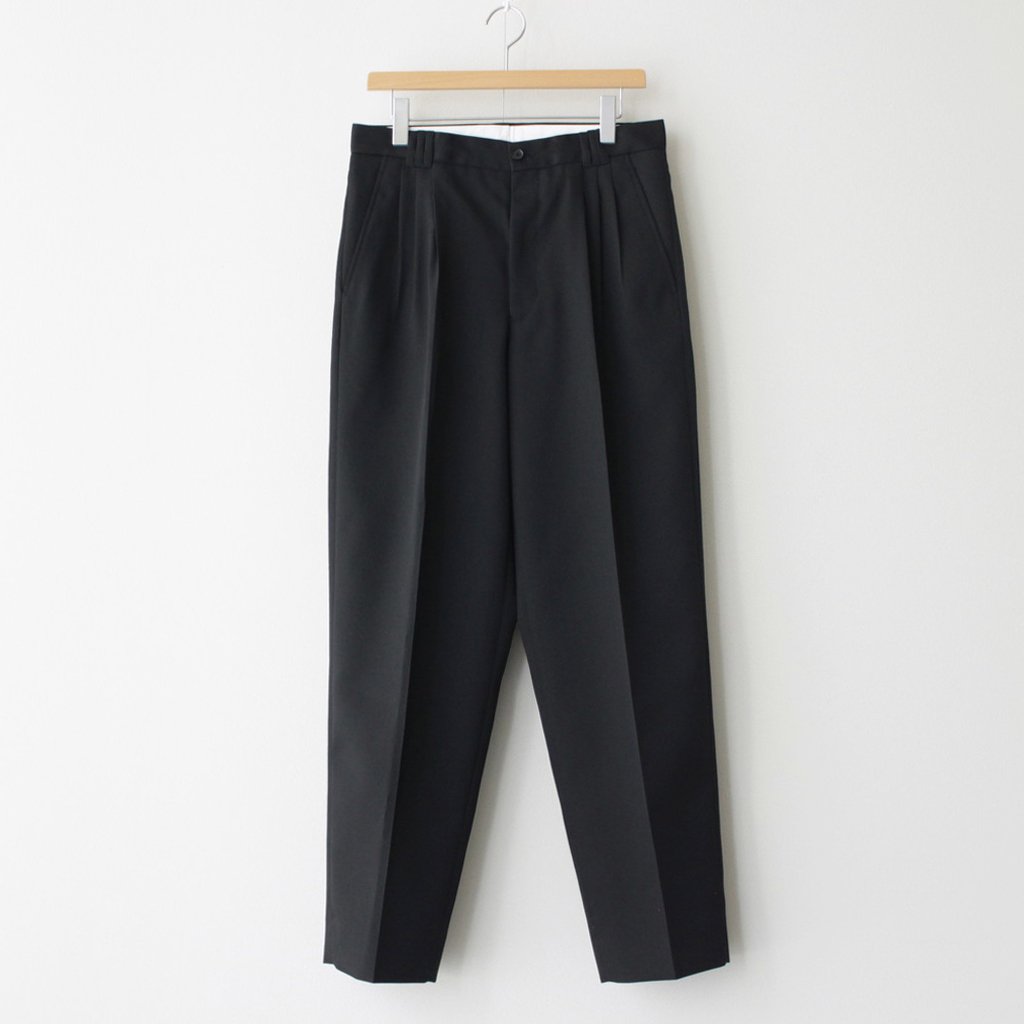 3PLEATED WIDE TROUSERS #BLACK [YK23FW0523P] – 着楽（チャクラ/ciacura）